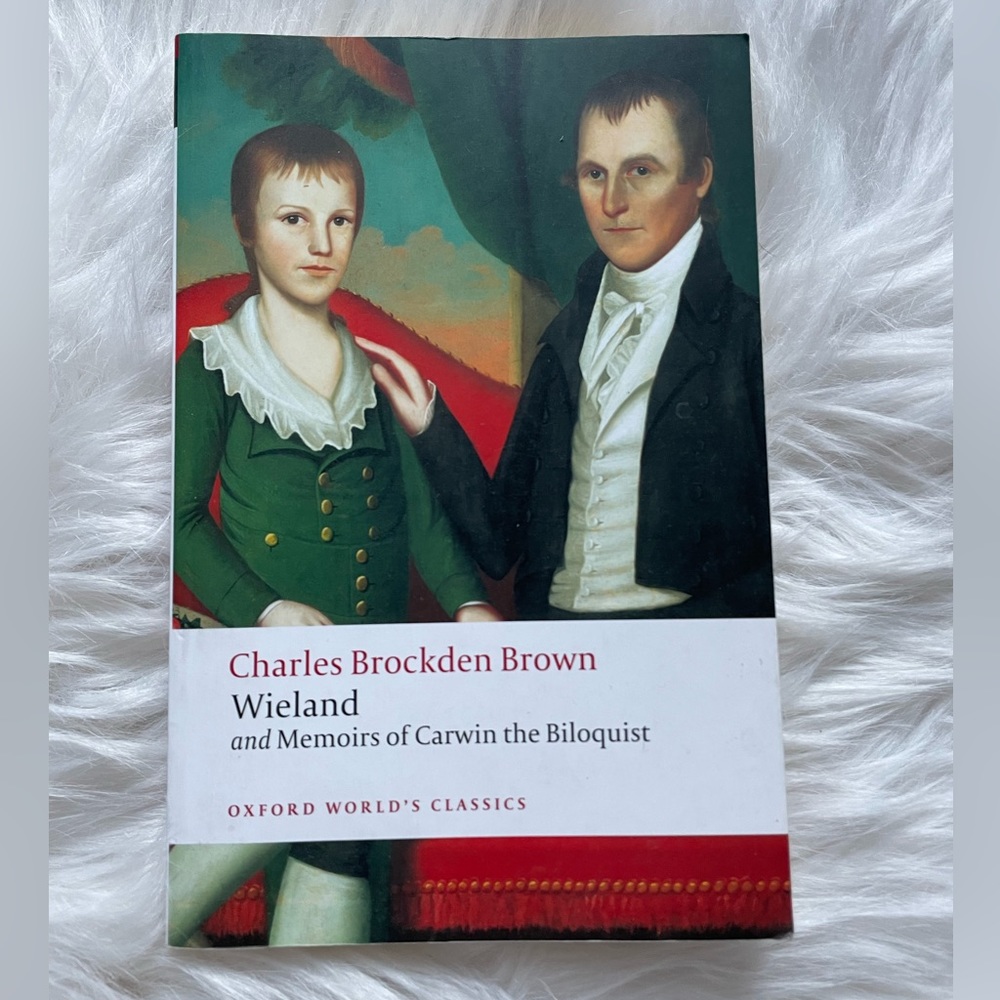 Charles Brockden Brown Wieland and memoirs of Carson the Biloquist book paperbac